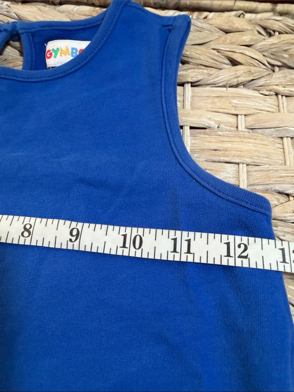 Gymboree Royal Blue Sleeveless Tunic with Sunflower Embroidery